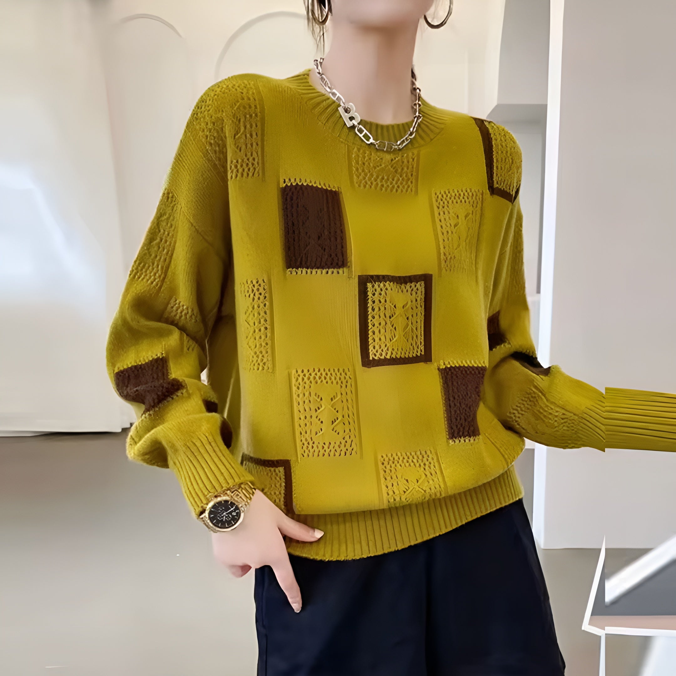 Modern Geometric Knit