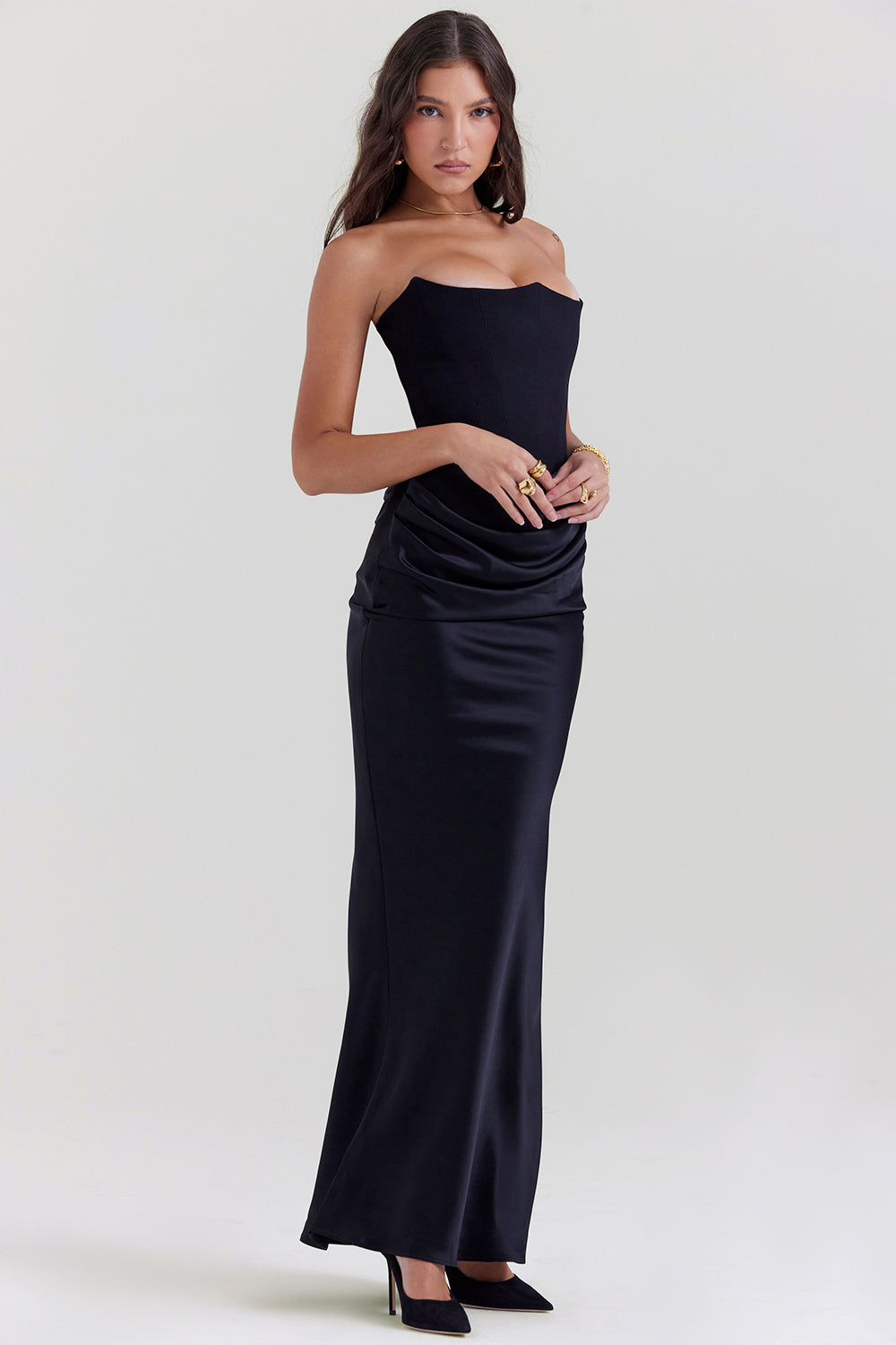 Elegant Corset Maxi Dress